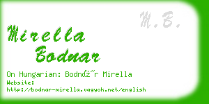 mirella bodnar business card